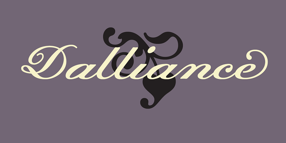 Dalliance Script is based on the elegant handwriting found on a map of a horrific battle between the Habsburg Coalition and France which took place at Ostrach, in southwest Germany, in 1799.