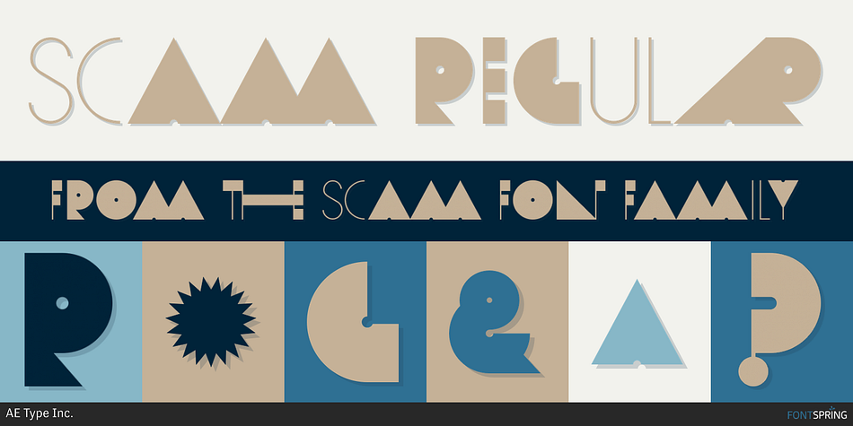 Scam Regular Font