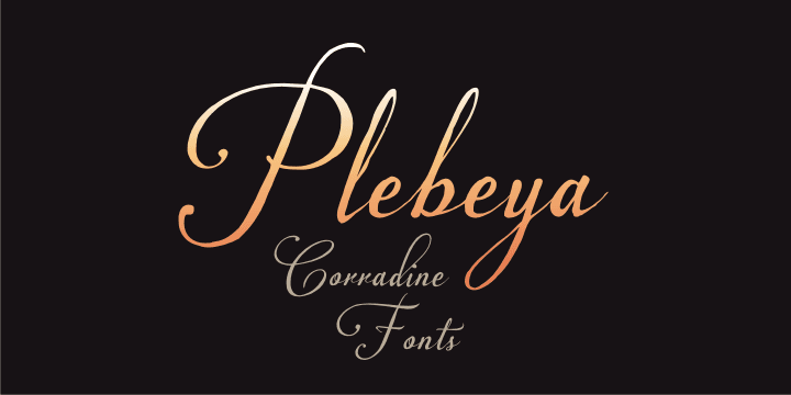 Plebeya is a font with an elegant and decorative style.
