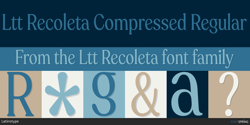 Ltt Recoleta Compressed Regular Font