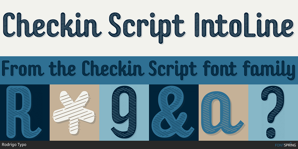 Checkin Script IntoLine Font