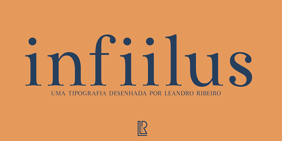Infiilus serif type is designed for comfortable reading, great for text, fitting nicely into small and large blocks of text.