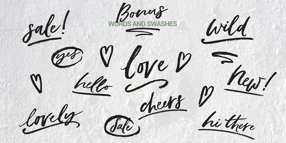 May Wilde is a a two font family.
