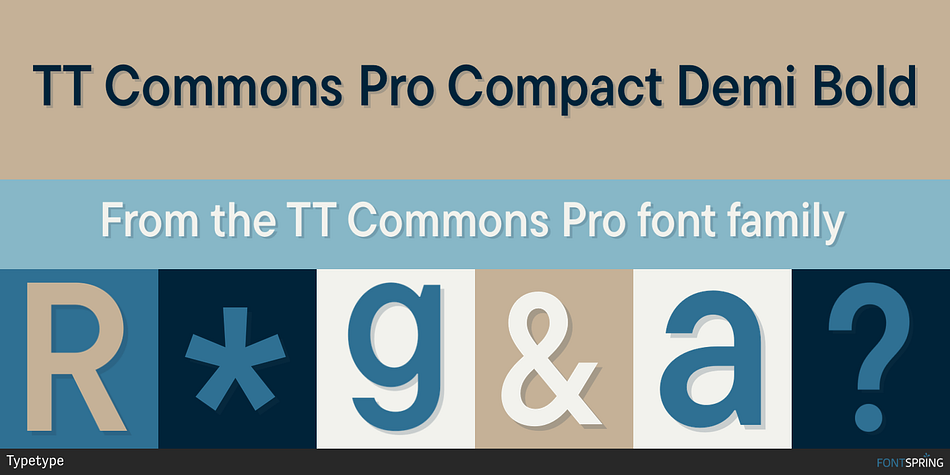 TT Commons Pro Compact Demi Bold Font