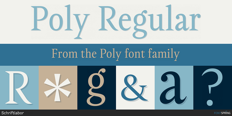 Poly Regular Font