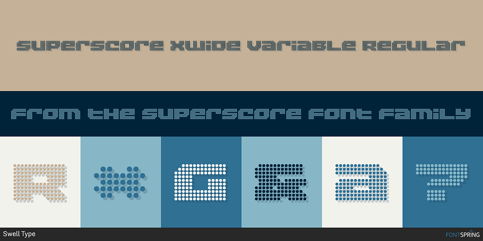 Superscore XWide Variable Regular Font
