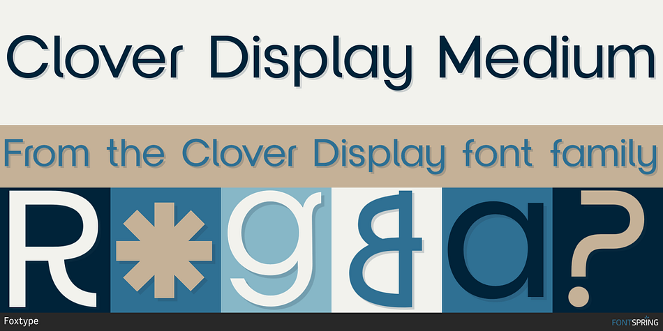 Clover Display Medium Font