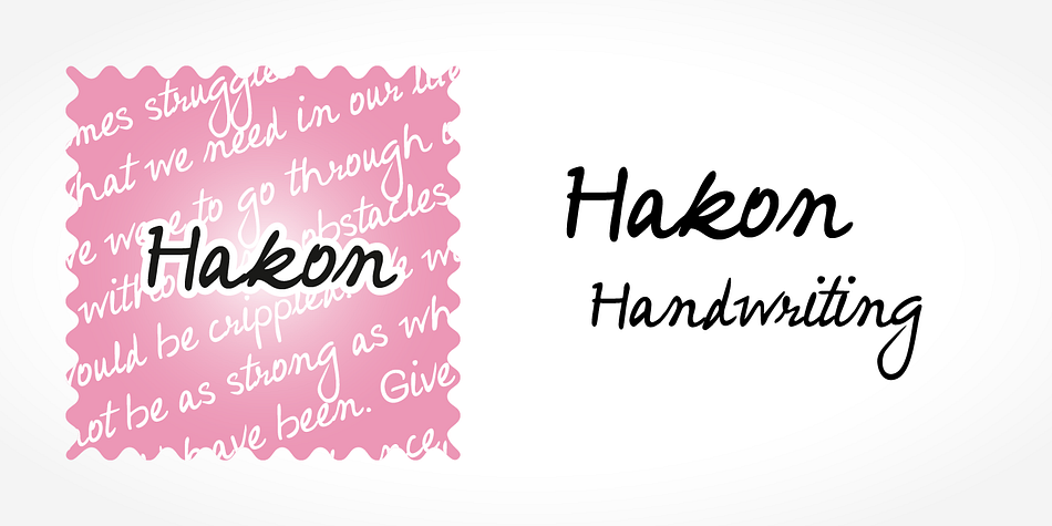 Digitized handwriting fonts are a perfect way to give documents the “very special touch”.