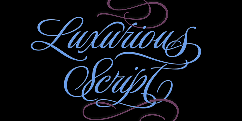 Luxurious — the perfect description for this stunning formal script.