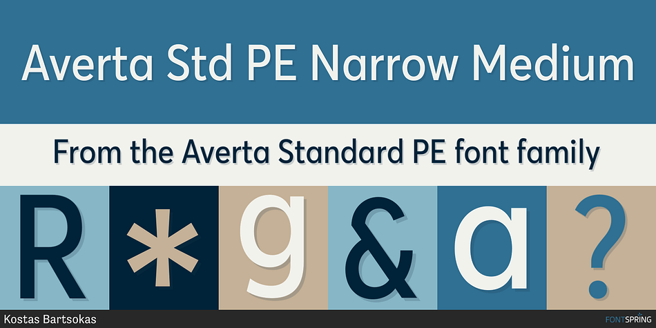 Averta Std PE Narrow Medium Font