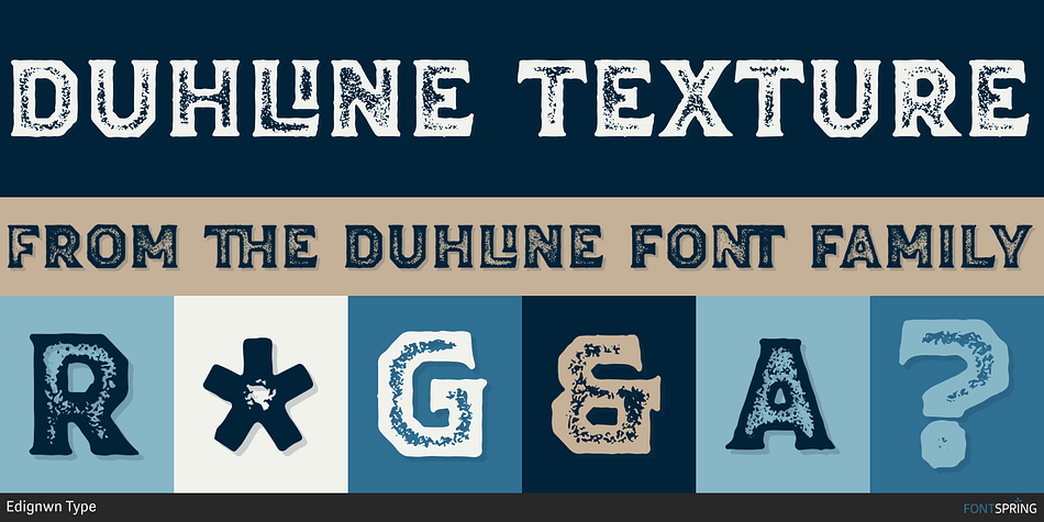 Duhline Texture Font