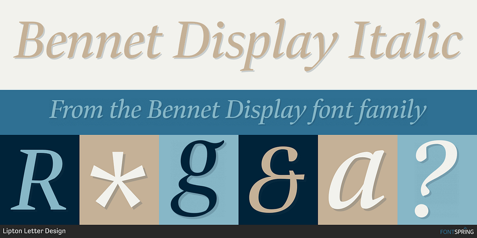 Bennet Display Italic Font