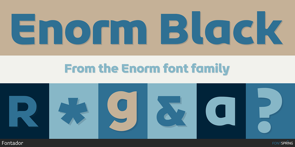 Enorm Black Font