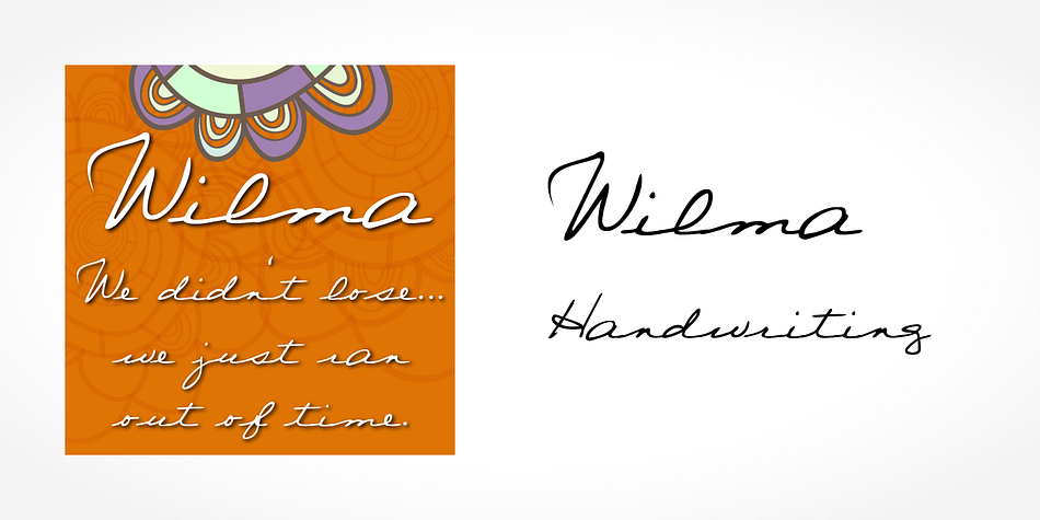 Digitized handwriting fonts are a perfect way to give documents the “very special touch”.