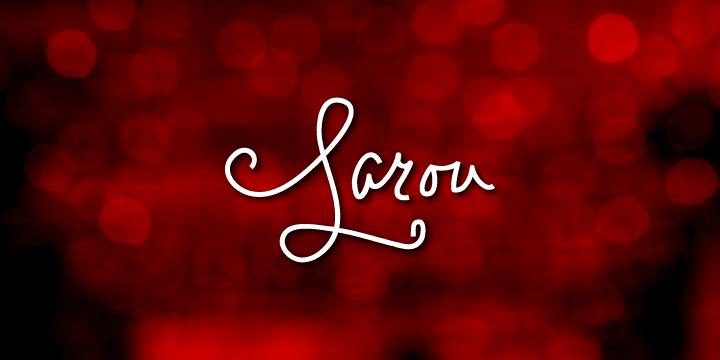 Displaying the beauty and characteristics of the Larou font family.