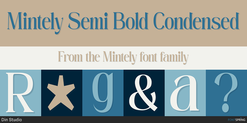 Mintely Semi Bold Condensed Font