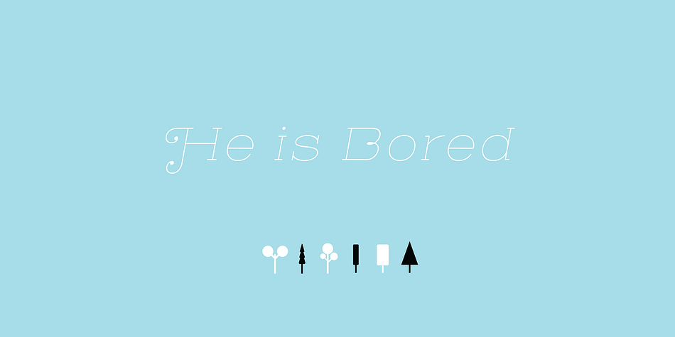 Emphasizing the favorited Henderson Slab font family.