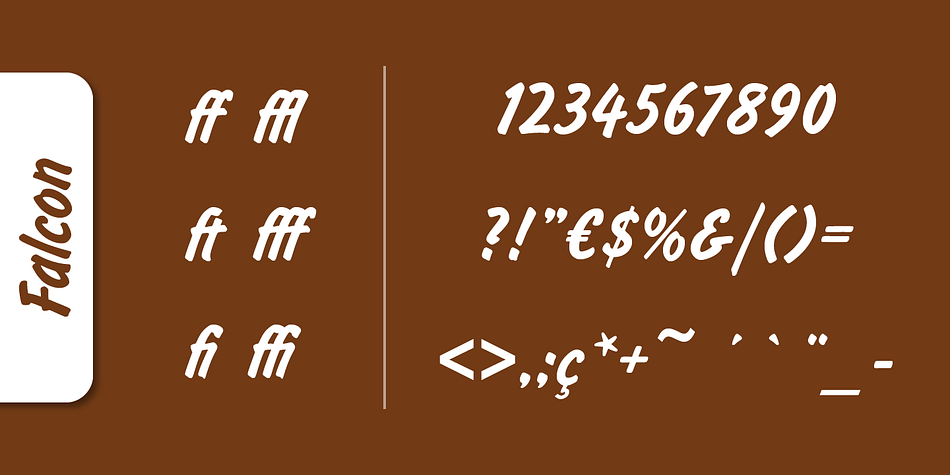 Emphasizing the popular Falcon Pro font family.