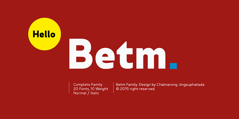 Displaying the beauty and characteristics of the Betm font family.