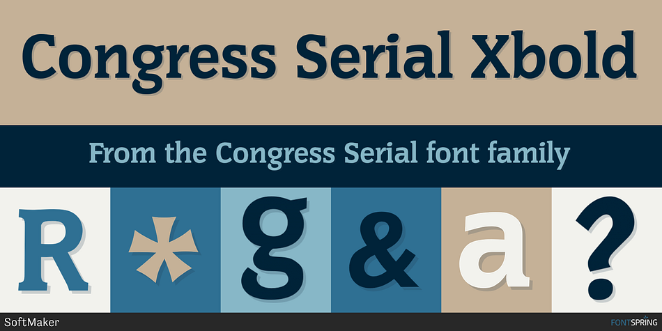 Congress Serial Xbold Font