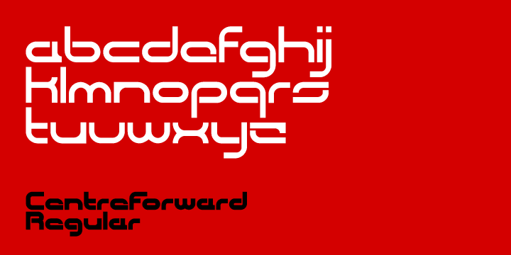 Highlighting the CentreForward font family.
