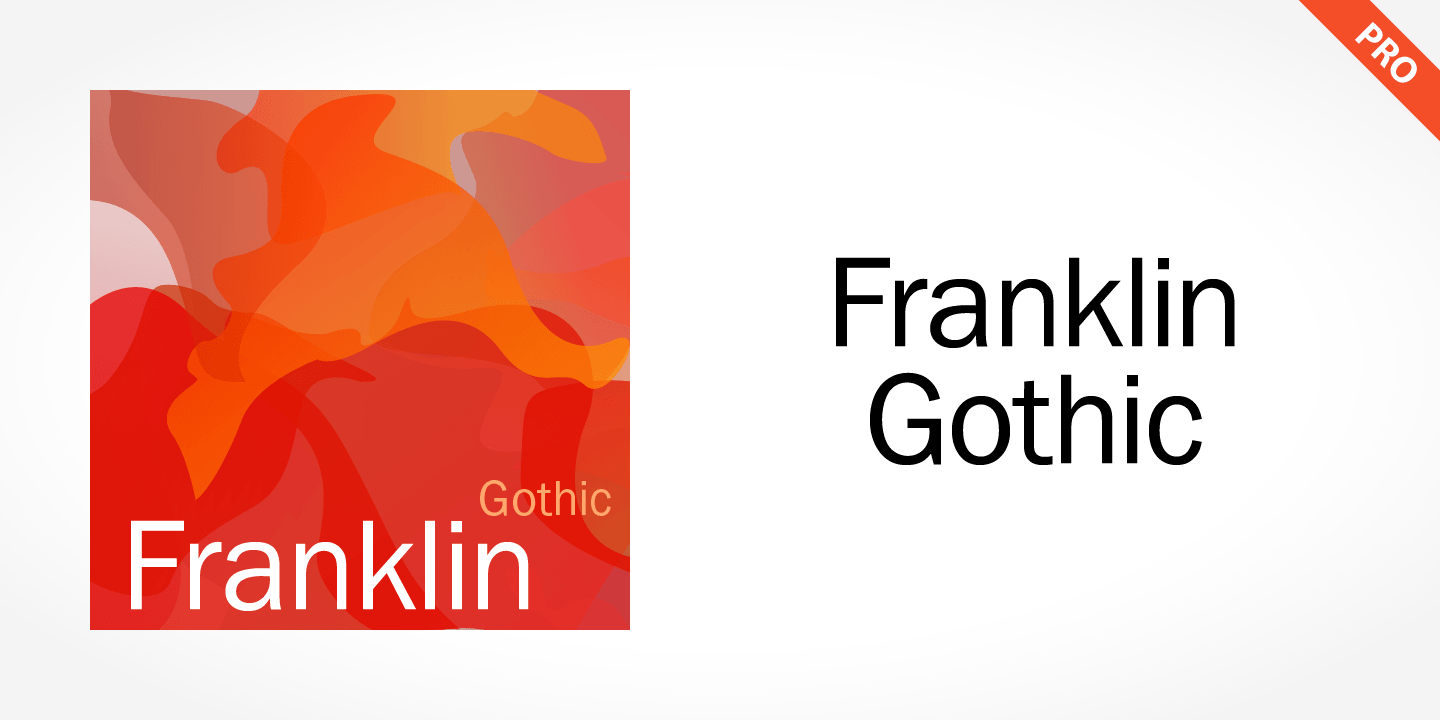 Franklin Gothic Pro Family by SoftMaker - Fontspring
