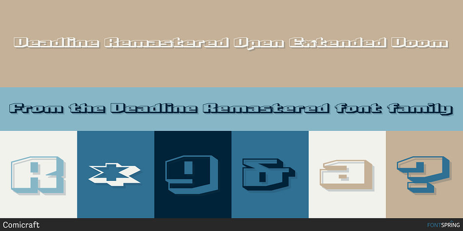 Deadline Remastered Open Extended Doom Font