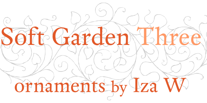 Soft Garden is a dingbat font family.