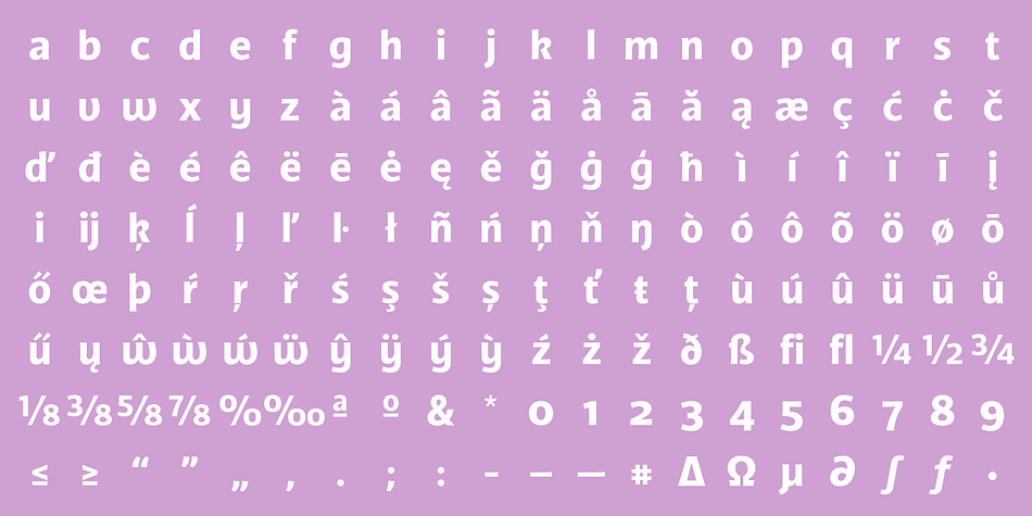 TCF Diple font family example.