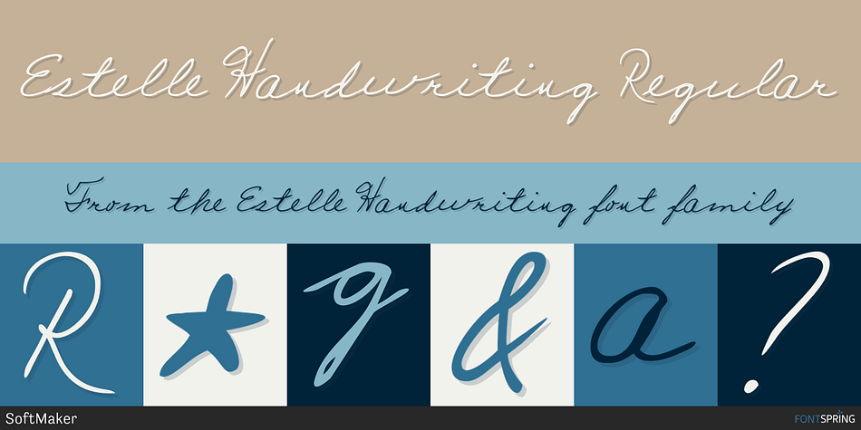 Estelle Handwriting Regular Font