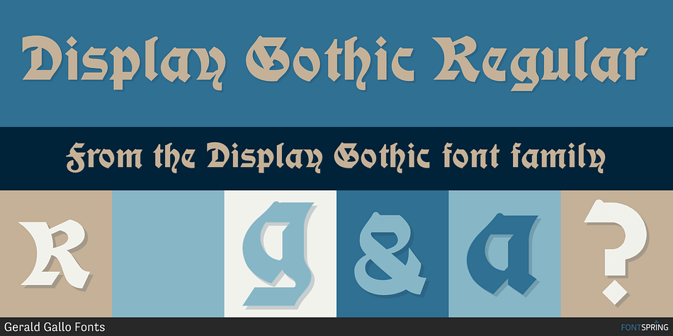 Display Gothic Regular Font