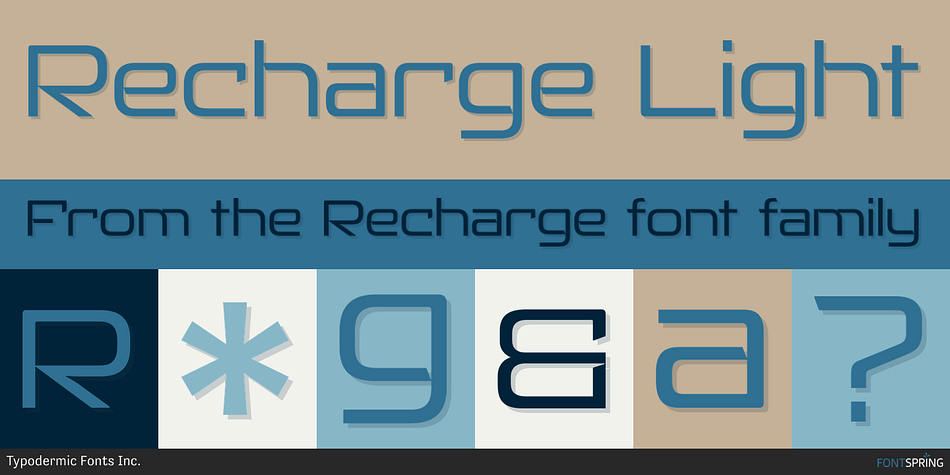 Recharge Light Font
