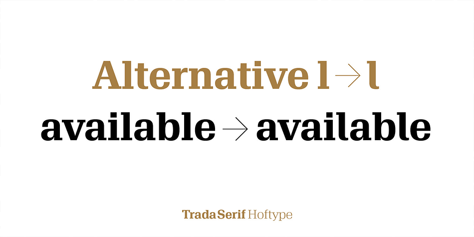 TradaSerif consists of 20 well-tuned weights and is well-equipped for advanced typography.