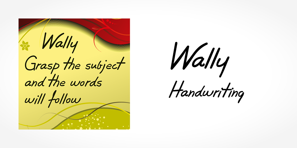 Digitized handwriting fonts are a perfect way to give documents the “very special touch”.