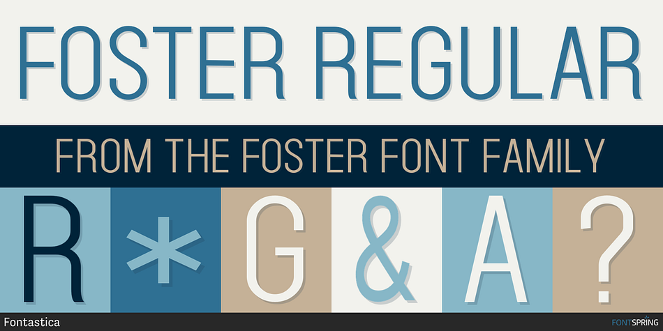 FOSTER Regular Font