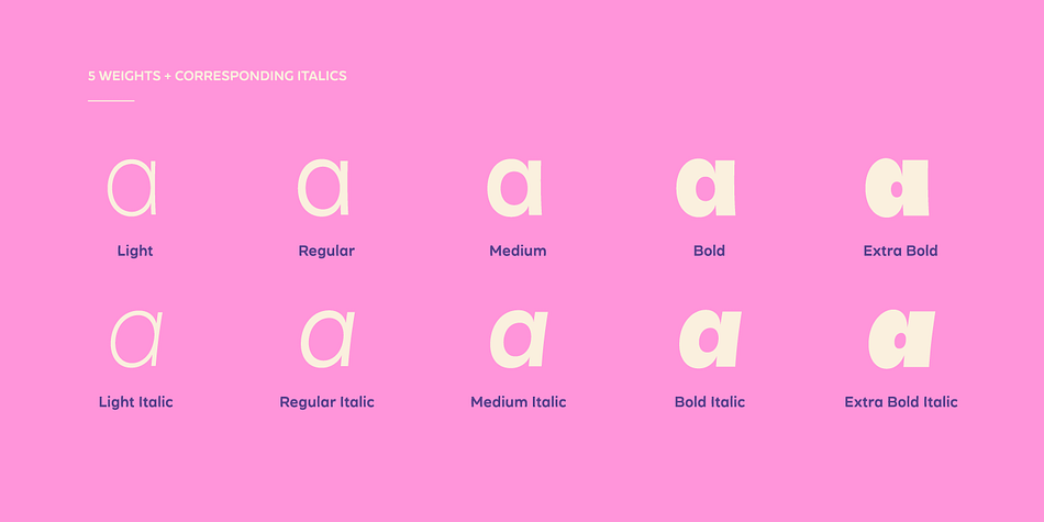 Becky is a a ten font family.