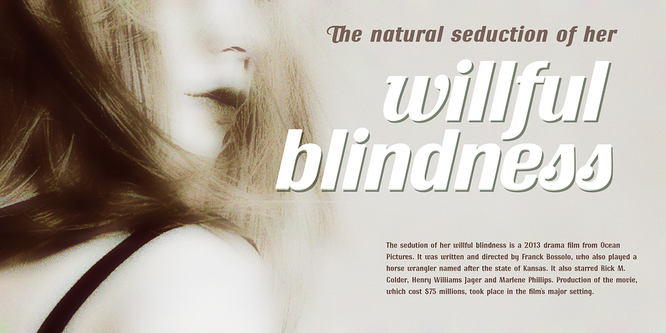 Ritts font family example.