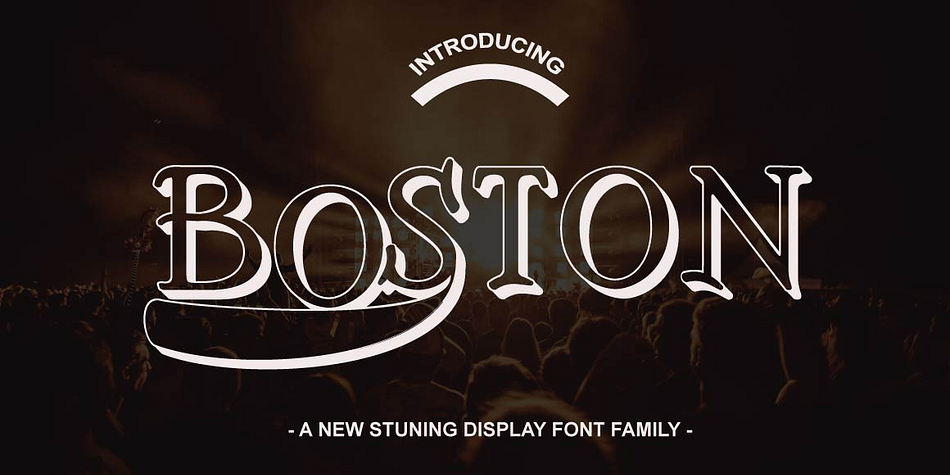 BOSTON Family is a new Display comes with two style both regular/Bold and Extrudes Styles, it