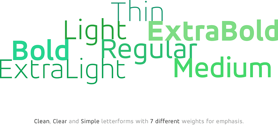 Eliminating the details which are not visible at small size in screen, increases the size of letterform