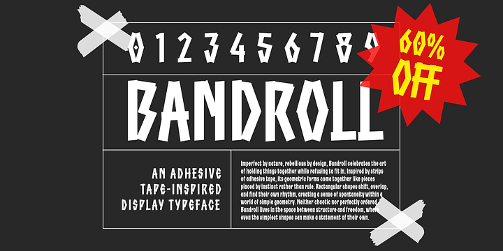 Bandroll font family by muhammadhastian
