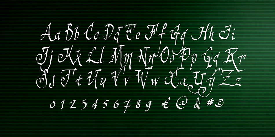 Displaying the beauty and characteristics of the Sinistersam font family.