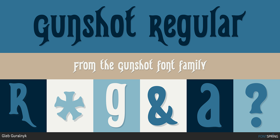 Gunshot Regular Font