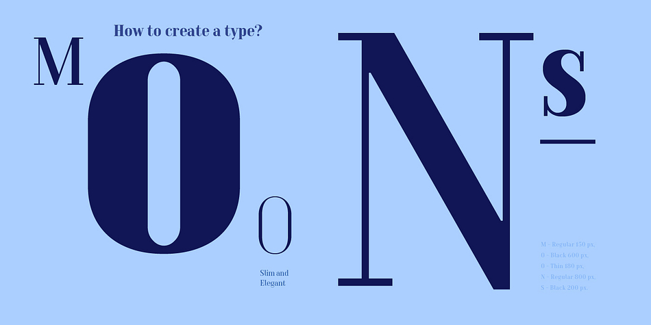 The ideal application range for this typeface is magazines, books and newspaper layout. 

Thanks to its narrow proportions and 5 weights (Thin, Light, Regular, Bold, Black), TT Moons perfectly fits into any contemporary digital design, such as interactive and product design, editorial and corporate web design.