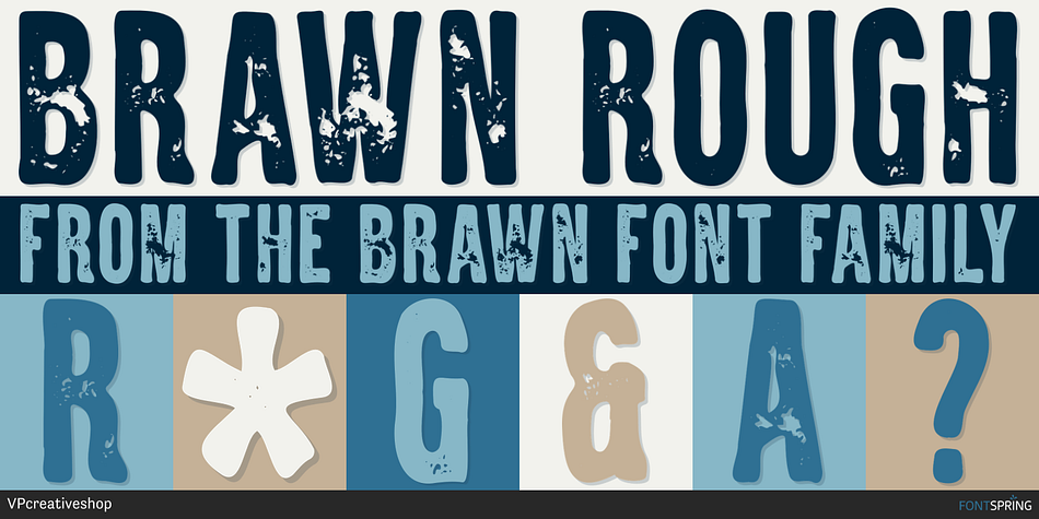 Brawn Rough Font
