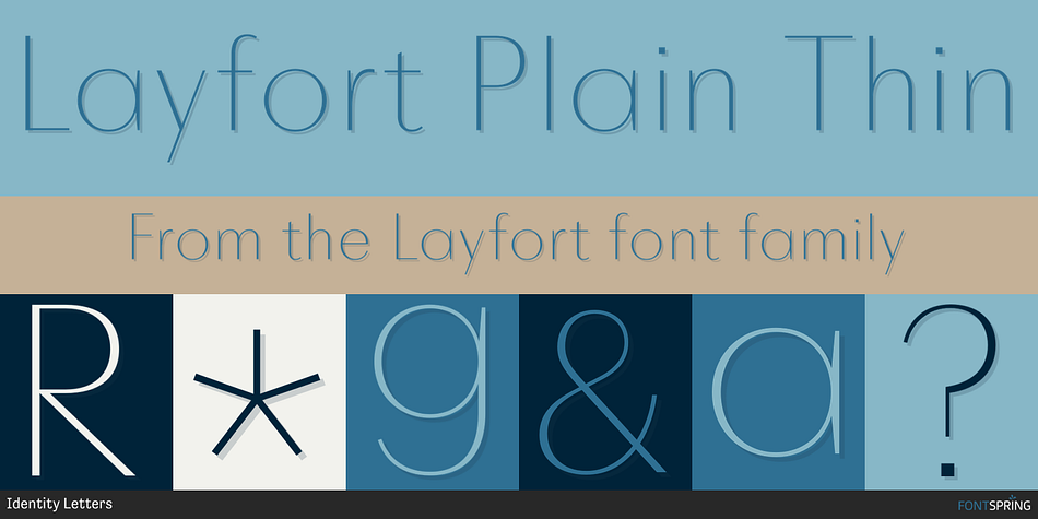 Layfort Plain Thin Font