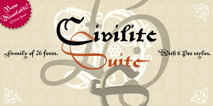 P22 Civilite is a historic font revival.