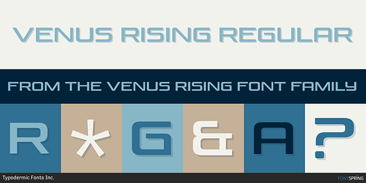 Fonts similar to Venus Rising