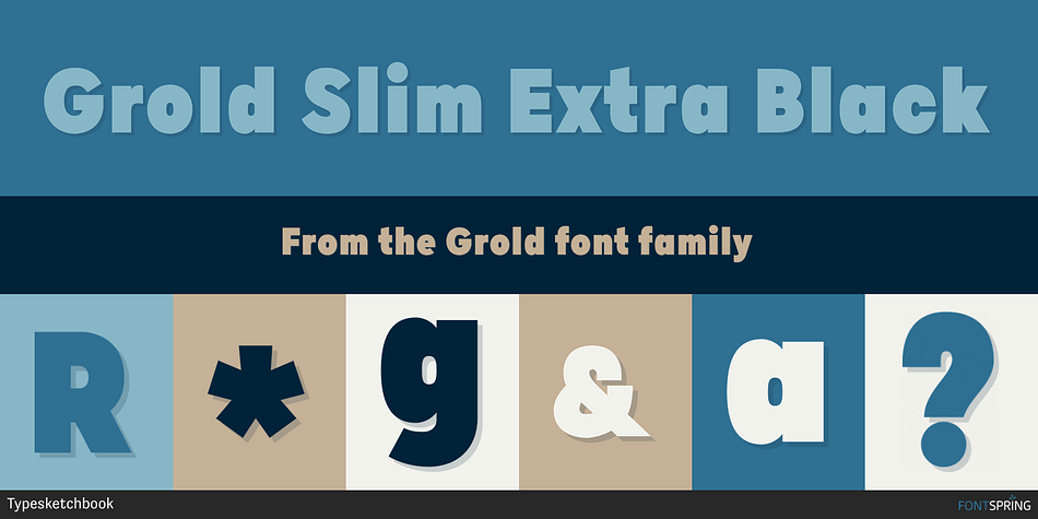 Grold Slim Extra Black Font