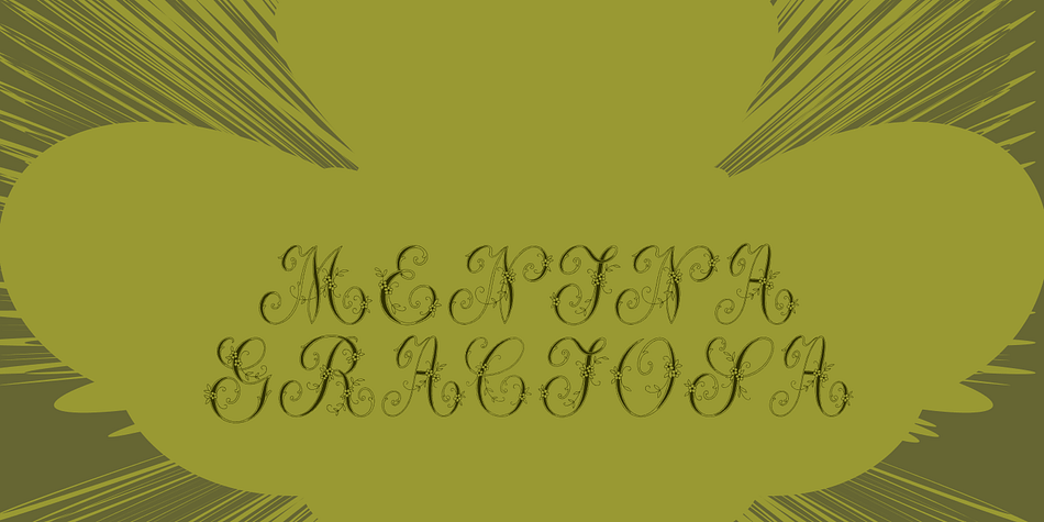 Emphasizing the favorited Menina Graciosa font family.