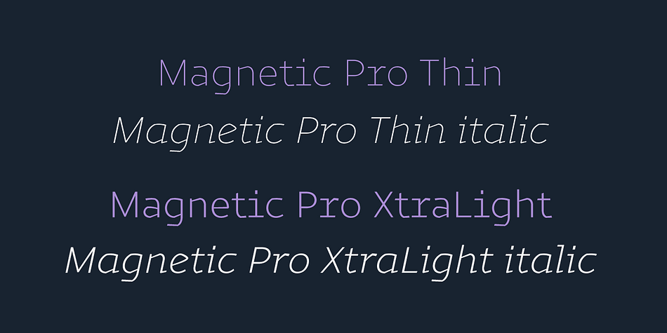 Magnetic Pro Font